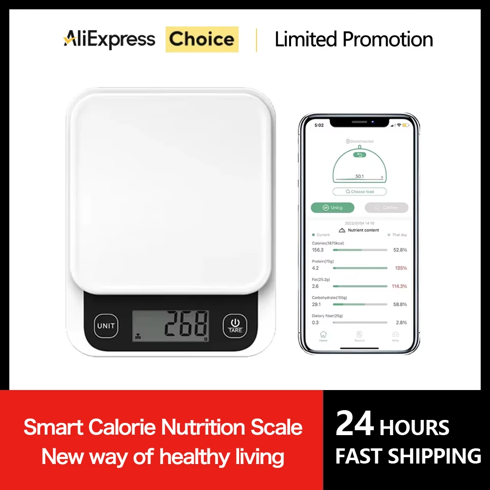 Smart kitchen scale with nutrition tracking