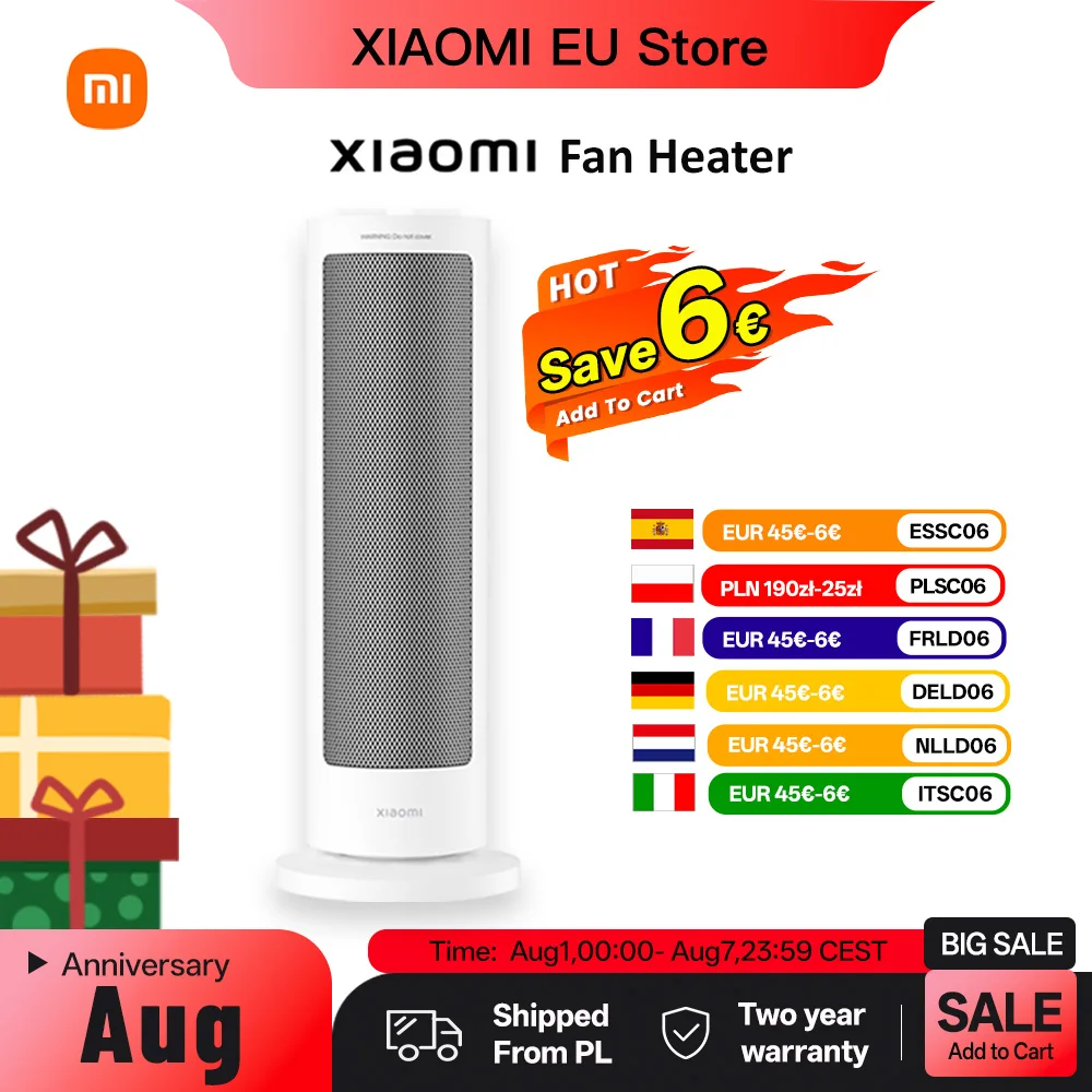Xiaomi smart portable fan heater